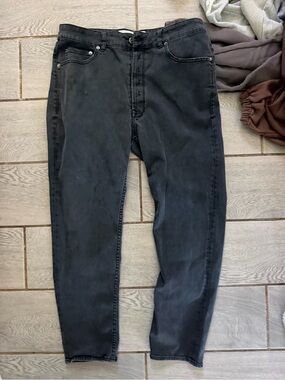 Golden Goose Men's Black Slim Straight Jeans